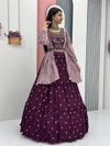 PC 419 Chinon Real Handwork Lehenga With Crop Top And Dupatta Wholesale Suppliers In Mumbai